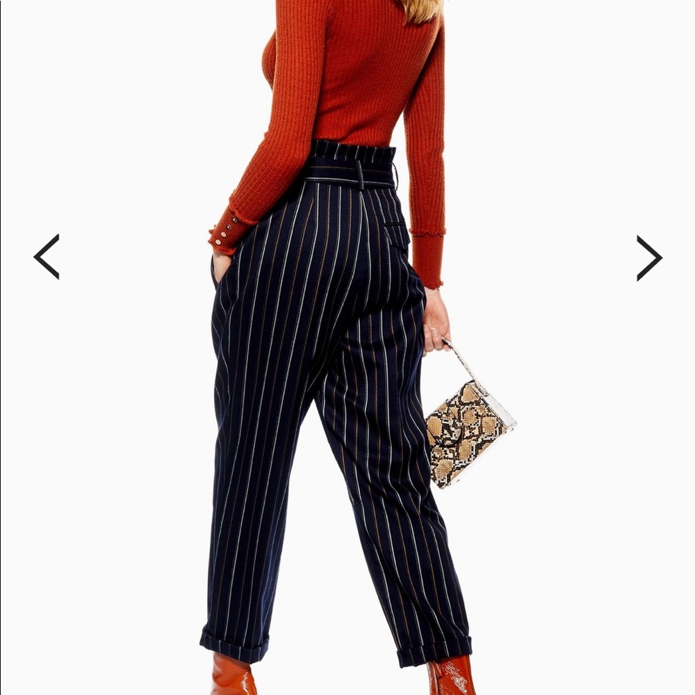 Stripe Paperbag Trousers